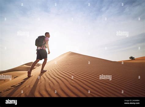 Desert Dune Man Walking Hi Res Stock Photography And Images Alamy