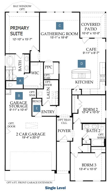 This is a floor plan you could choose to build within this community. Pulte 50 - Arlington 1517