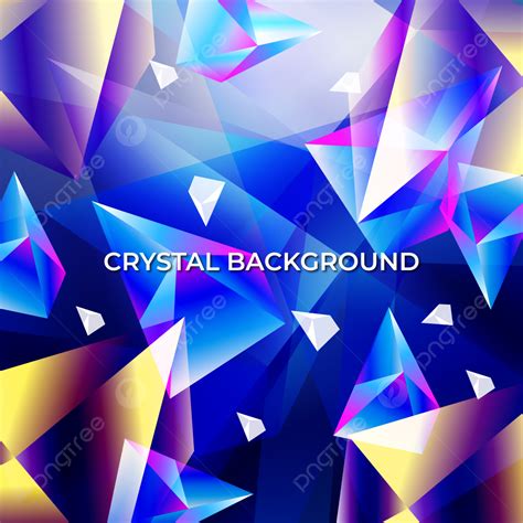 Abstract Crystal Background In Dark Colorful Style Crystal Backgrounds Shape Background Image