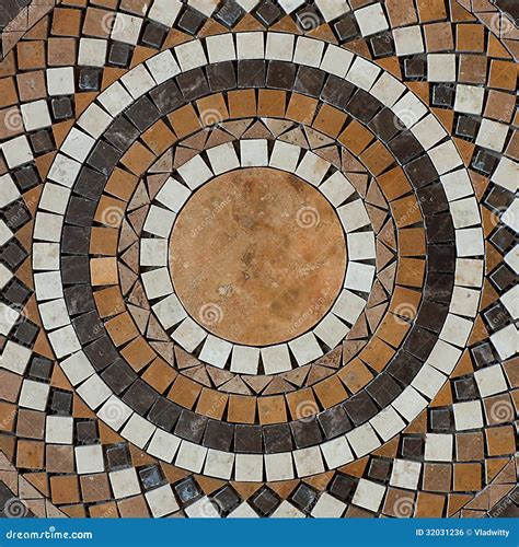 Mosaic Circle Floor Stock Photo Image Of Natural Pattern 32031236