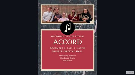 Accord Woodwind Quintet Recital Youtube