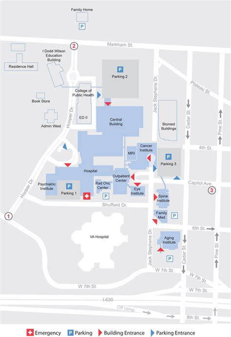 Campus Map Uams Health