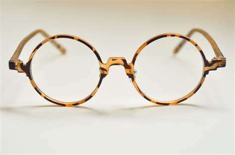 Vintage Round Eyeglass Frames Retro Spectacles Eyewear Rx Tortoise
