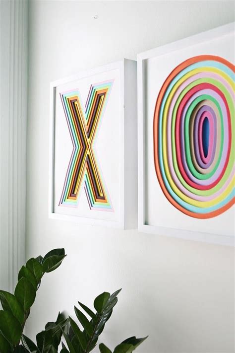 Make Your Own Art Diy Wall Art Projects For Any Design Style Letter