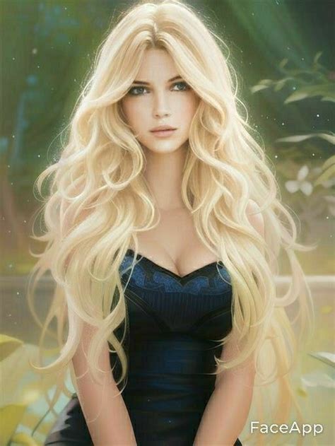 Blonde Anime Girl Blonde Hair Girl Blonde Hair Blue Eyes Blonde Women Fantasy Art Women
