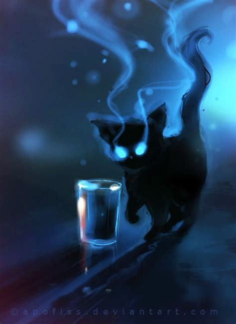 Apofisss Deviantart Gallery Black Cat Art Cat Art Cute Art