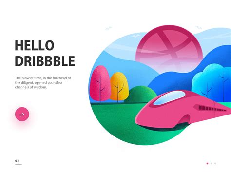 Hello Dribbble By Yuyu94 On Dribbble