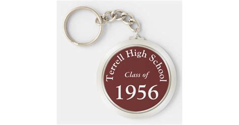 High School Reunion Souvenirs Customizable Keychain Zazzle