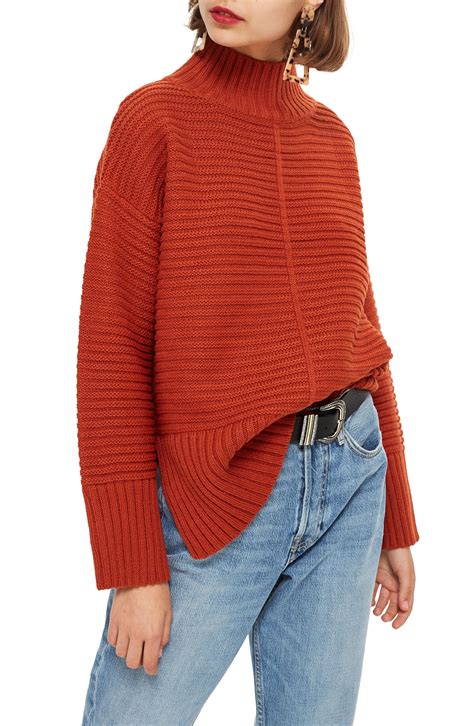 Topshop Mock Neck Sweater Size Small Cute Sweaters For Fall Sweaters And Jeans Cozy Sweaters
