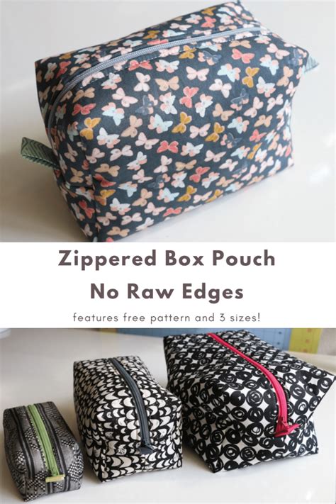 Zippered Box Pouch Sewing Tutorial No Raw Edges Artofit