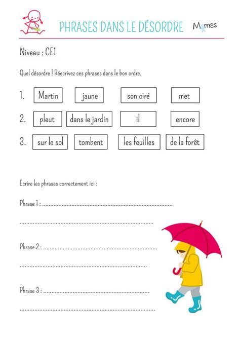 Remettre 7 Phrases Dans L Ordre 2 Artofit