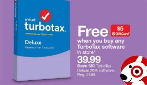 Before you buy the gift cards, look for the offer to activate in your target circle account, at the website or in the target app. TurboTax 2019 - save at Target with Circle offer and gift card