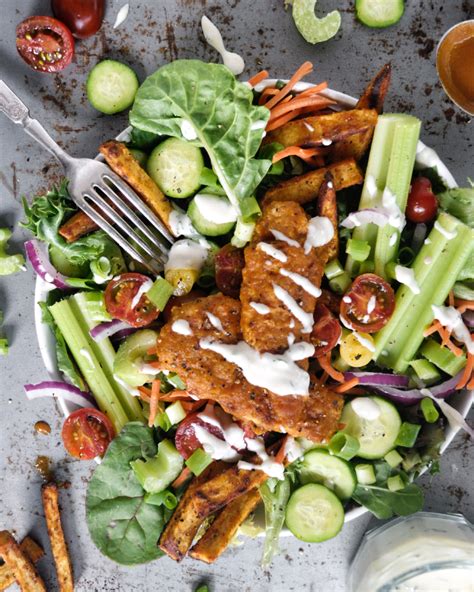 Whole30 Crispy Buffalo Chicken Salad Kayla S Kitch And Fix