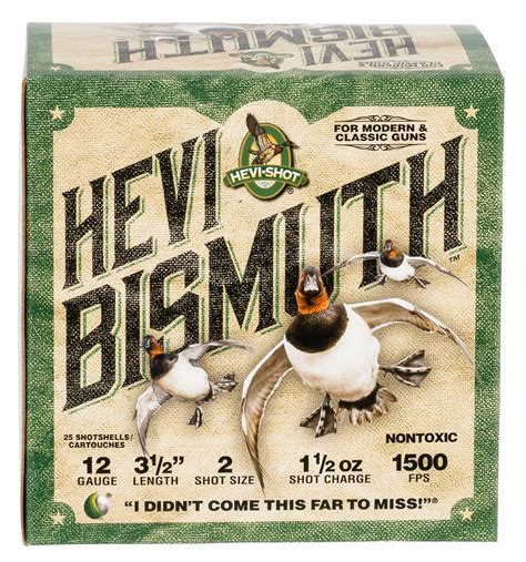 HEVI Shot HS14502 HEVI Bismuth 12 Gauge 3 50 1 1 2 Oz Bismuth 2 Shot