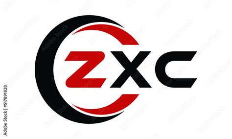 Vetor De Zxc Swoosh Three Letter Logo Design Vector Template Monogram