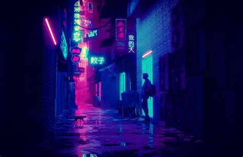 Some Cyberpunk Neon Alley I Made In Blender3d Neon Noir Cyberpunk Aesthetic Cyberpunk City