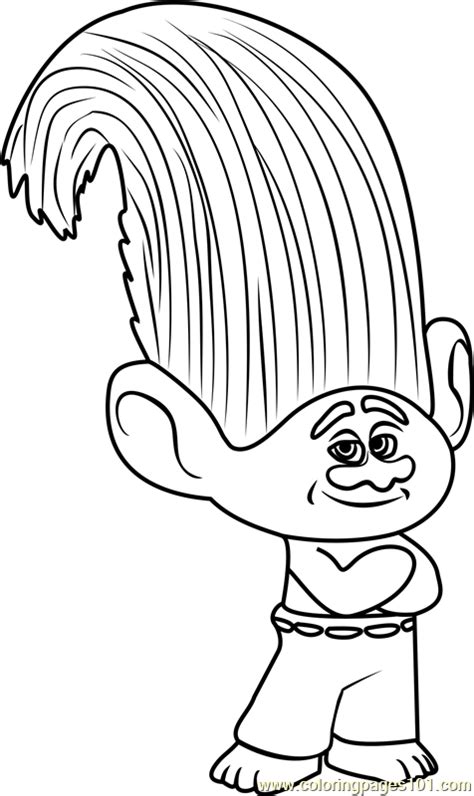 Dreamworks Trolls Guy Diamond Coloring Pages To Print Coloring Pages