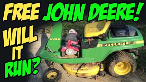 Free From The Curb John Deere Rx95 Riding Mowerwill It Run Part