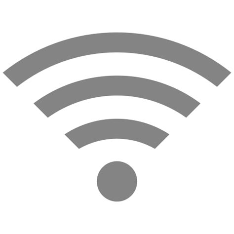 Gray Wifi Symbol Png Icon