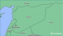 Where is Douma, Syria? / Douma, Rif-dimashq Map - WorldAtlas.com