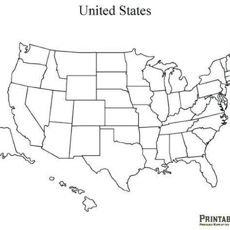 Printable Blank 50 States Map Customize And Print