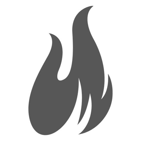 Fire flame icon silhouette - Transparent PNG & SVG vector file png image