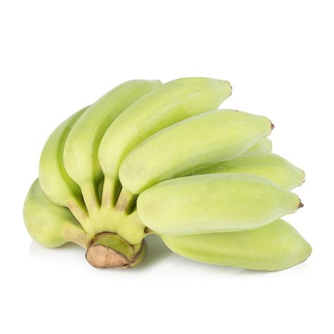 Green Banana Isolated On White Background Stock Photo Image Of Green