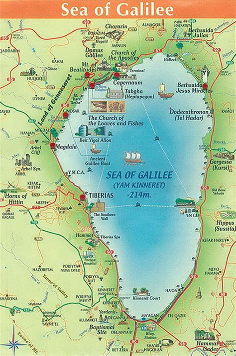 Maps Of The Sea Of Galilee Bible Israel And History