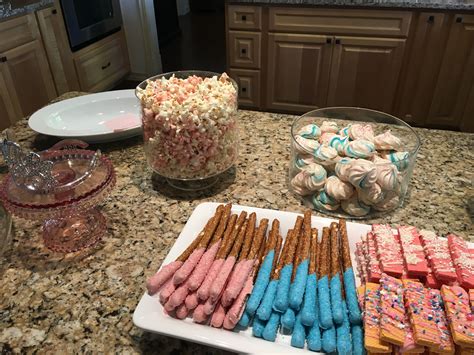 These gender reveal party games will have your guests laughing their heads off! Gender reveal sweets | Gender reveal party, Reveal parties, Gender reveal