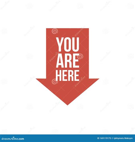 You Are Here Sign Icon Info Speech Bubble Map Pointer With Your