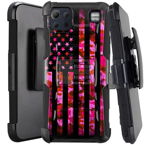 Dalux Hybrid Kickstand Holster Phone Case Compatible With Lg K92 5g