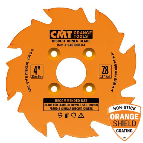Cmt 4 X 8t Biscuit Joiner Blade For Virtuex And Porter Cable