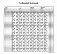 Baseball Score Sheet - 2018