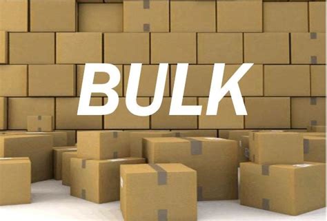 What Is Bulk Definition And Examples Market Business News