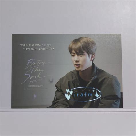 Jual Official Bts Bring The Soul Docu Series Postcard Jin Shopee