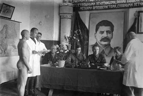 Stalins Naked Red Army Recruits Undergo Awkward Medicals In Astonishing Photos Big World News