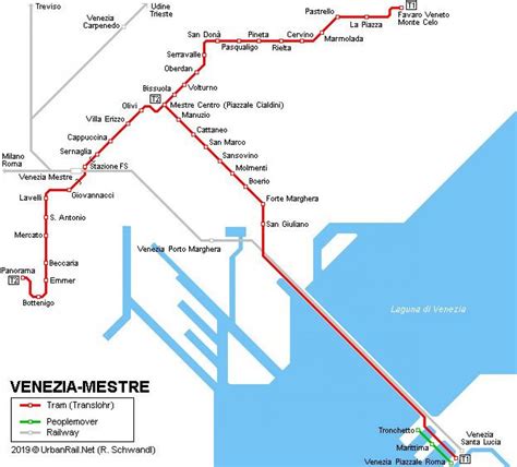 Map Of Venice Train Railway Lines And Railway Stations Of Venice