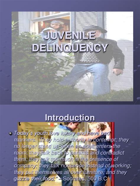 This entry about juvenile delinquency has been published under the terms of the creative commons attribution 3.0 (cc by 3.0) licence, which permits unrestricted use and reproduction, provided the author or authors of the juvenile delinquency entry and the encyclopedia of law are in each case. Juvenile Delinquency