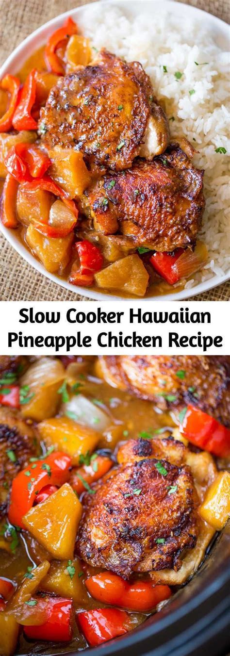 Slow Cooker Hawaiian Pineapple Chicken Recipe Pineapple