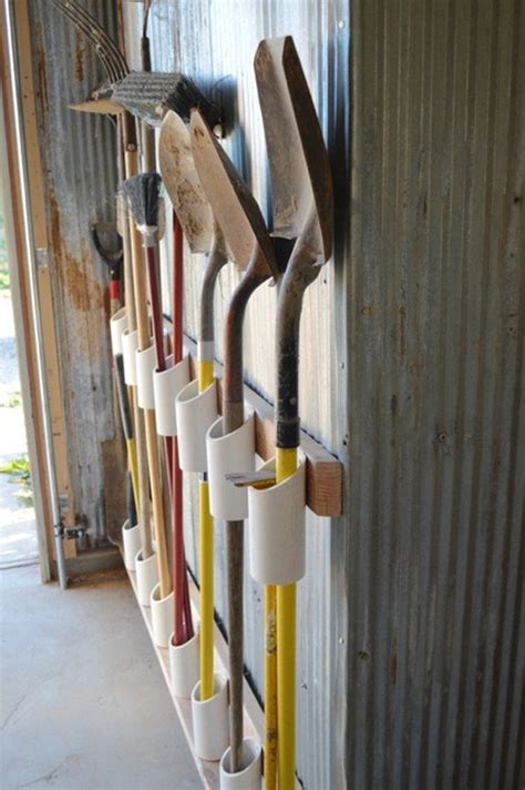 Build A Yard Tool Organizer From Pvc Diy Projects For