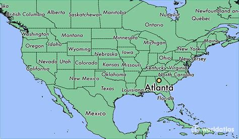 Map Of Atlanta Georgia Usa Secretmuseum