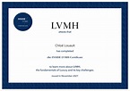 INSIDE LVMH Certificate validated