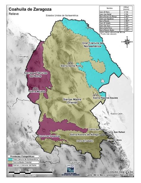 Mapa Del Estado De Coahuila De Zaragoza Con Municipios Mapas Para