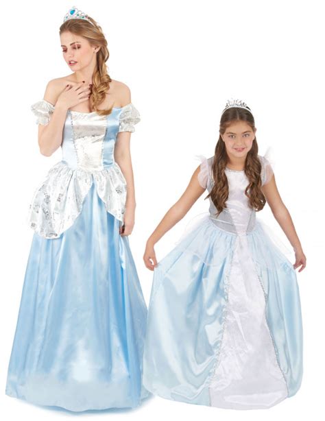 Disfraz De Pareja Princesa Azul Madre E Hija Disfraces Parejasy