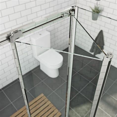 Orchard 6mm Bifold Shower Enclosure With Stone Tray 700 X 800 Square