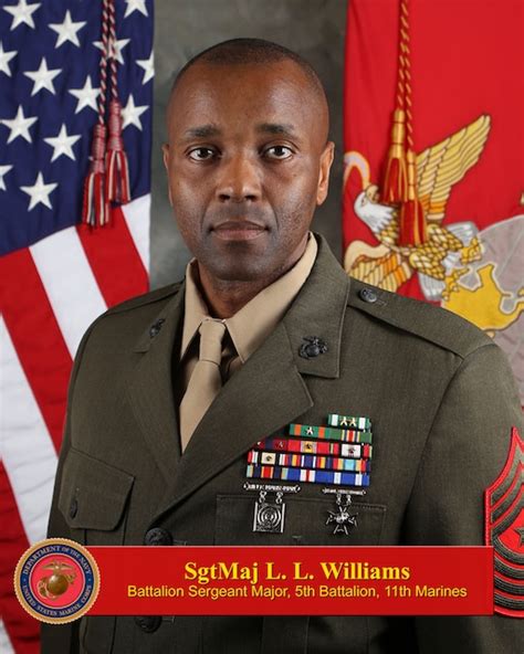 Sergeant Major Williams 1st Marine Division Biography