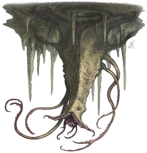 D D Lurker Tentacle Monster Creature Art Fantasy Monster