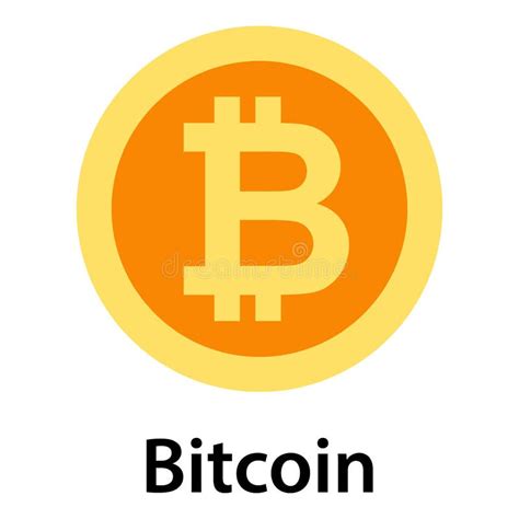 Bitcoin Icon Flat Style Stock Vector Illustration Of Icon 114331457