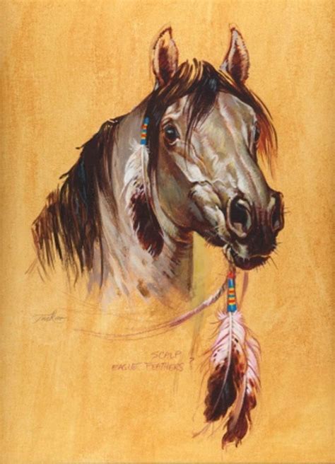 Native American Horse Painting At