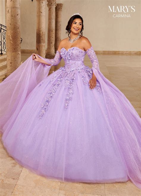 Floor Length Sleeve Quinceanera Dress By Mary S Bridal Mq1092 Quinceanera Dresses Pretty